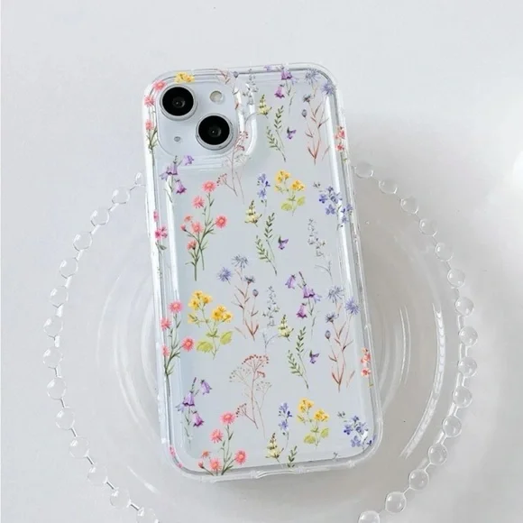 ⚠️Clearance iPhone 14/Pro/Pro Clear Floral Phone Case - Picture 3 of 3